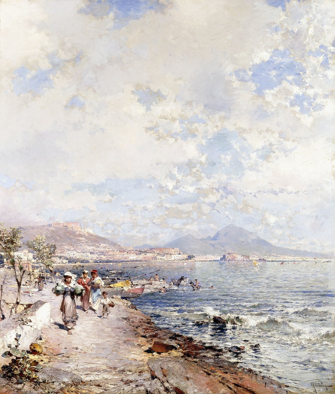Posilipo, Neapel, av Franz Richard Unterberger