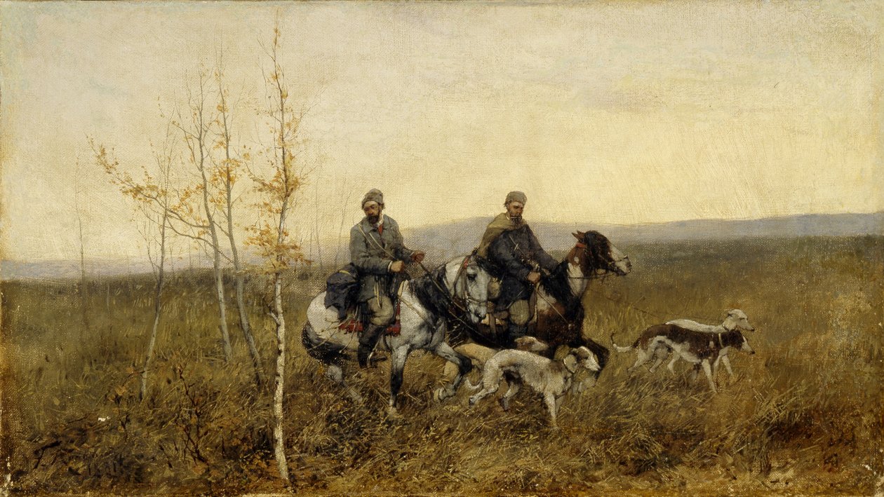 Jägarna, 1881 av Franz Roubaud
