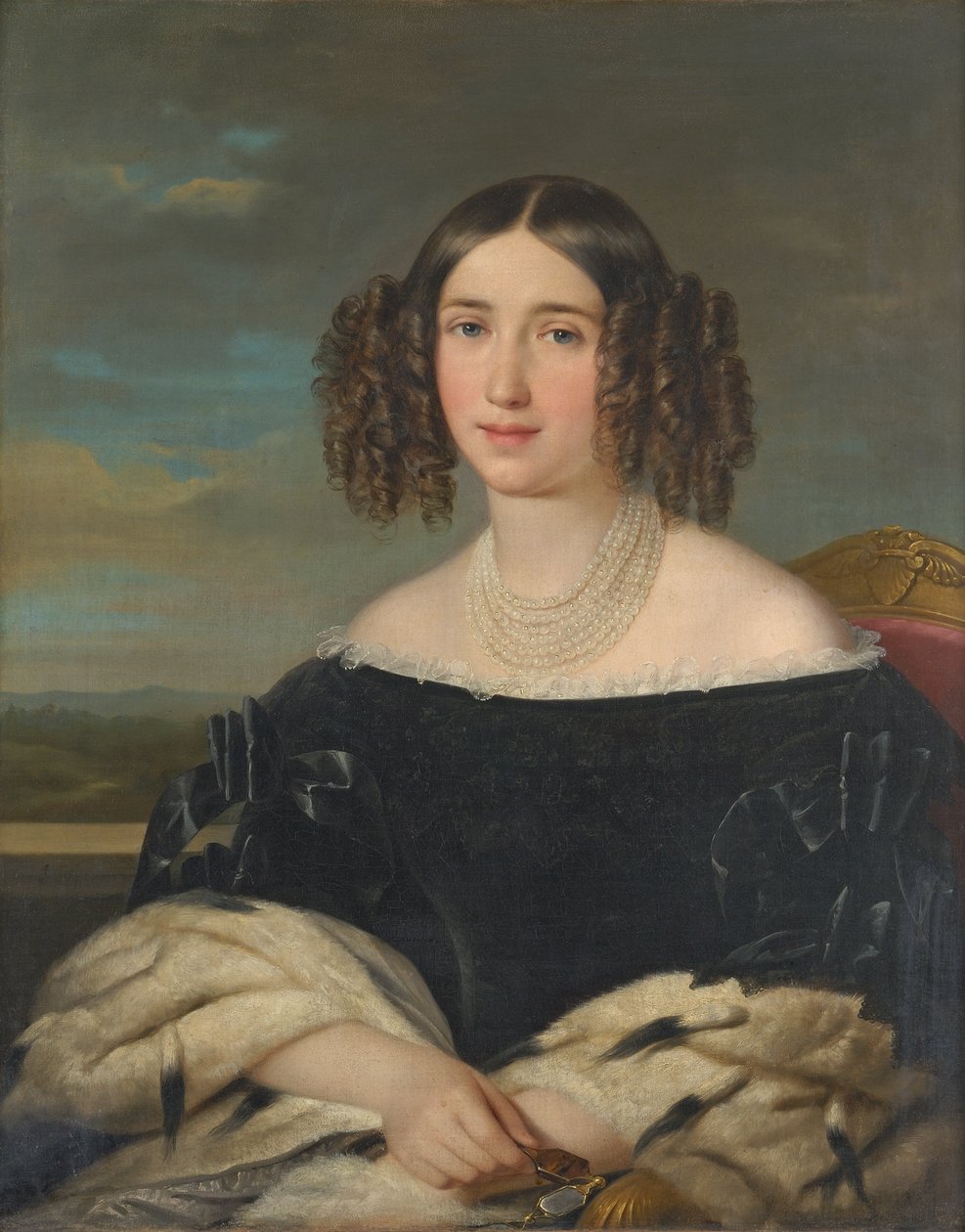 Grevinnan Wilhelmine av Auersperg av Franz Schrotzberg