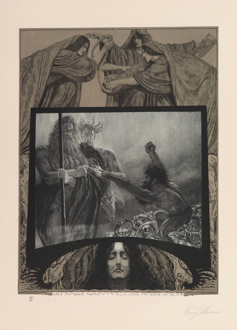 Nibelungens ring, 1914. av Franz Stassen