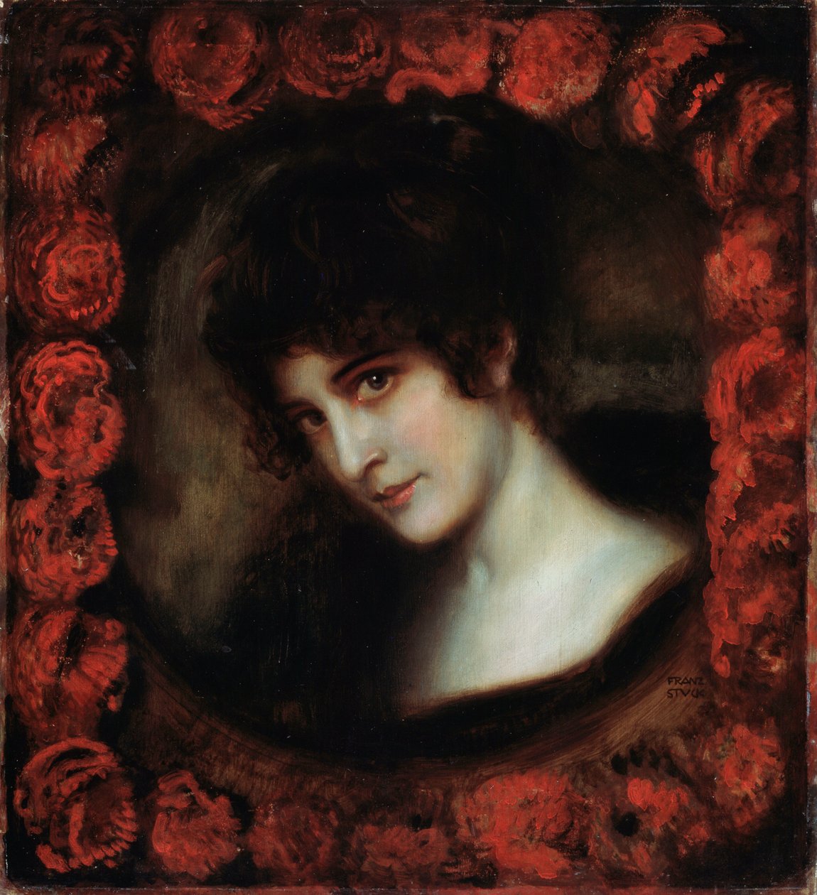 Porträtt av en kvinna. av Franz Stuck Ritter von
