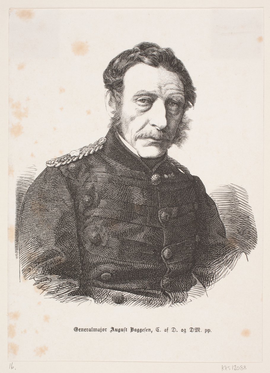 Generalmajor August Baggesen av Franz Wilhelm Obermann