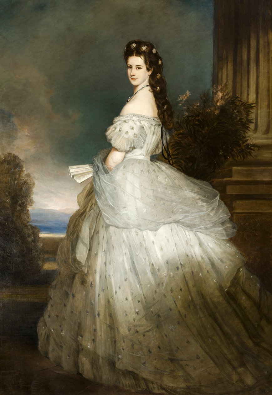Tyska: Kejsarinnan Elisabeth Kejsarinnan Elisabeth av Franz Xaver Winterhalter