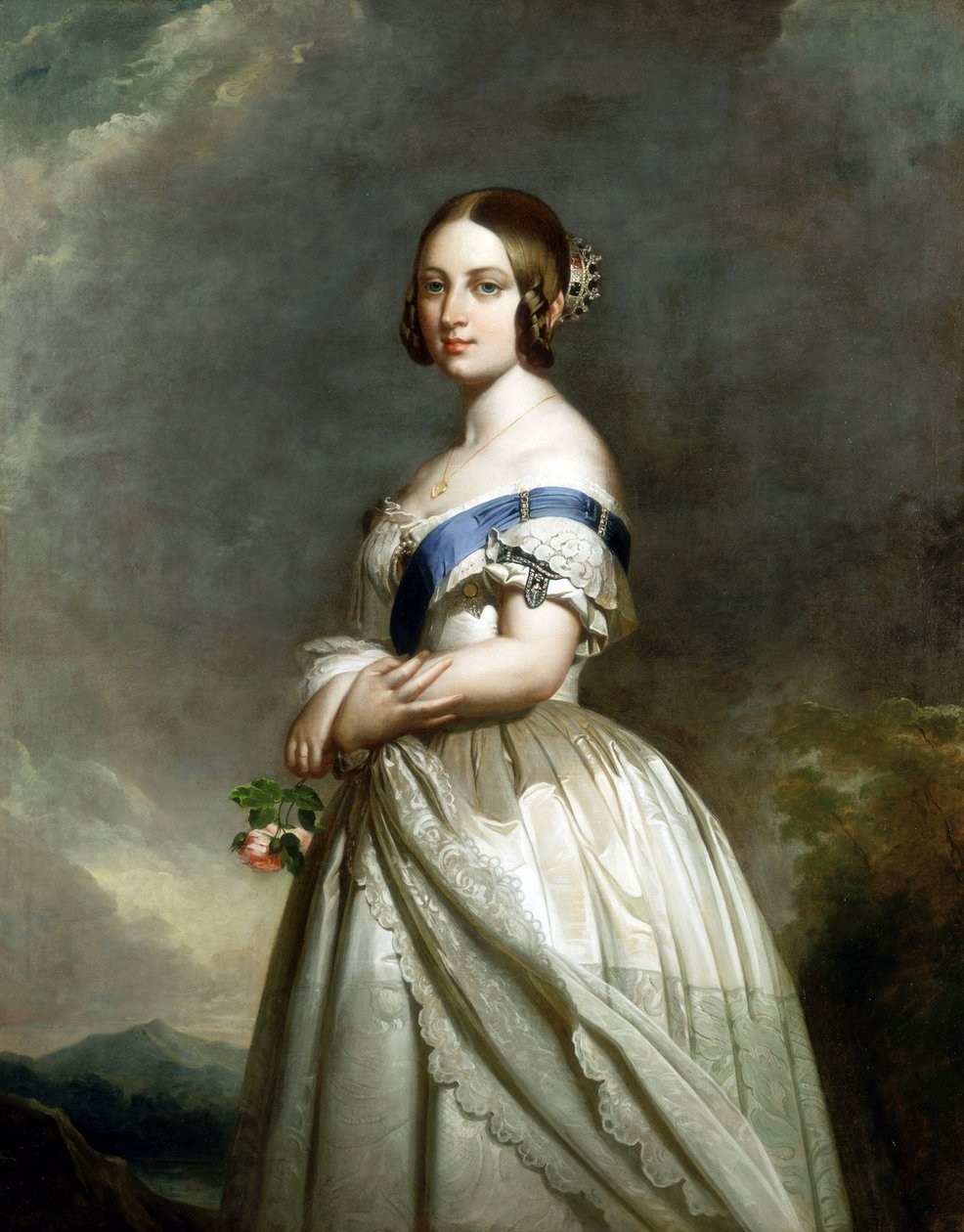 Porträtt av drottning Victoria av Franz Xaver Winterhalter