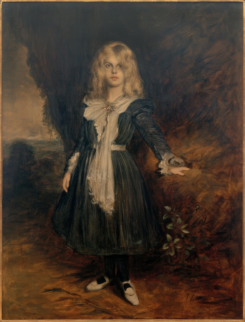 Porträtt av dottern Marion av Franz von Lenbach