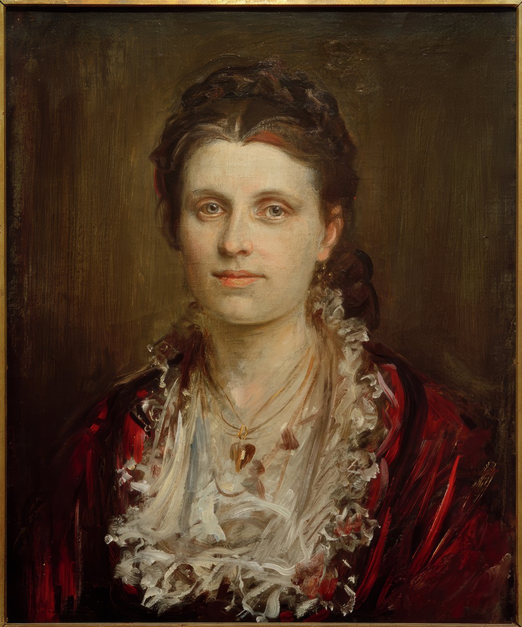 Porträtt av en dam av Franz von Lenbach