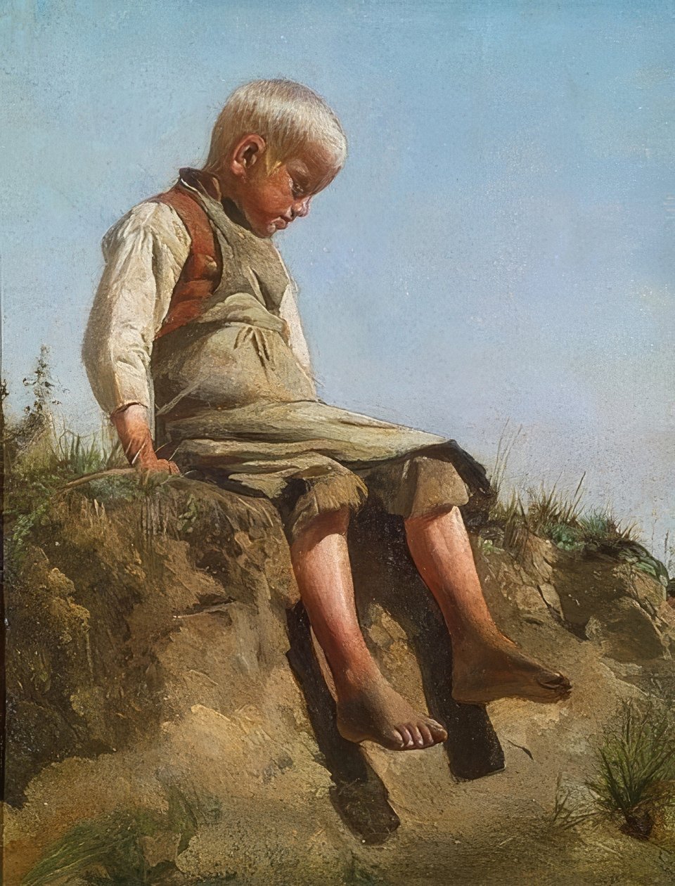 Pojke i solen. 1860 av Franz von Lenbach