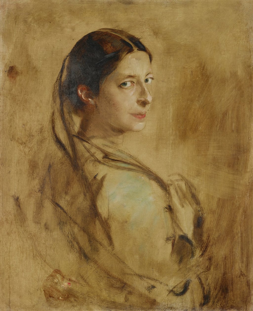 Leopoldine (?) friherrinna av Plessen-Cronstern av Franz von Lenbach