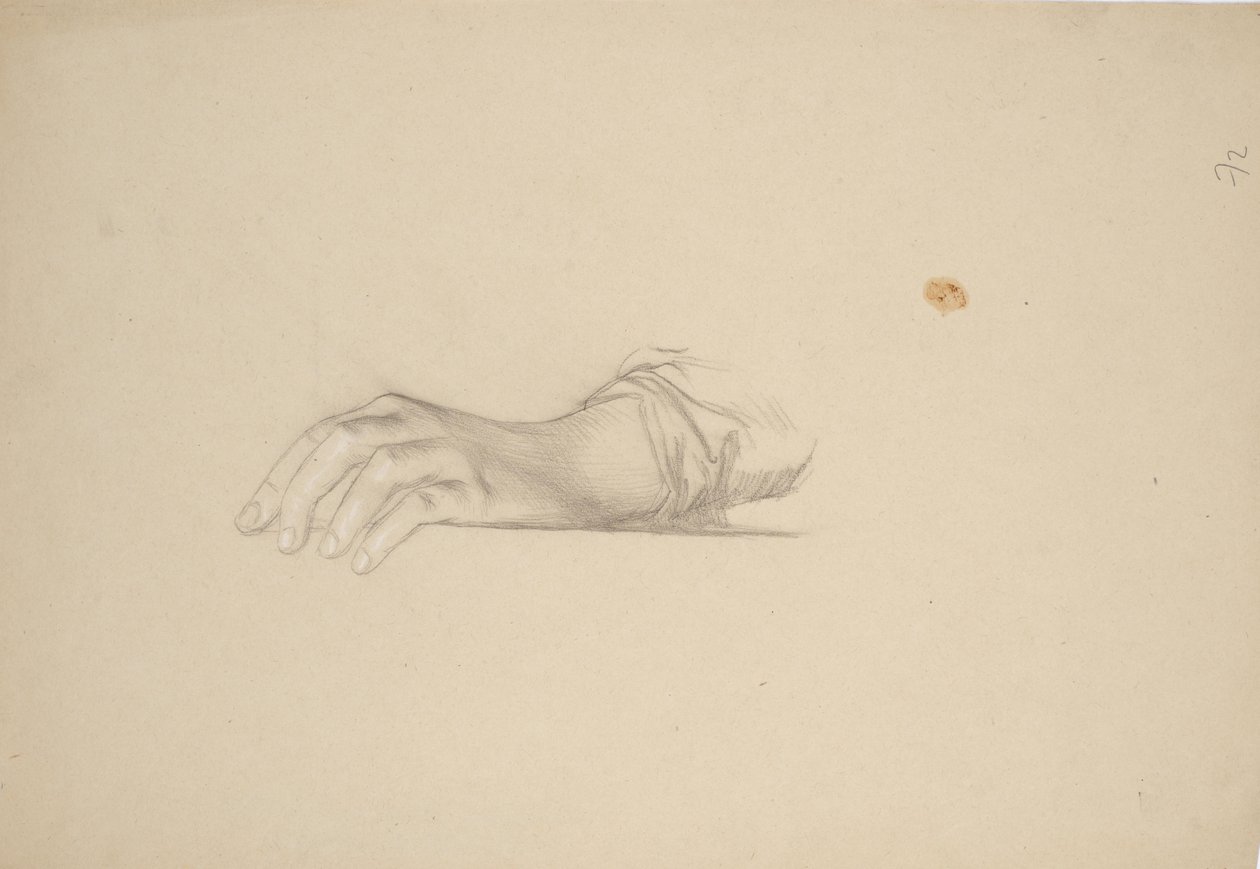 Handstudie av Franz von Matsch
