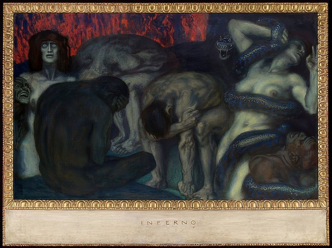 Inferno. 1908 av Franz von Stuck