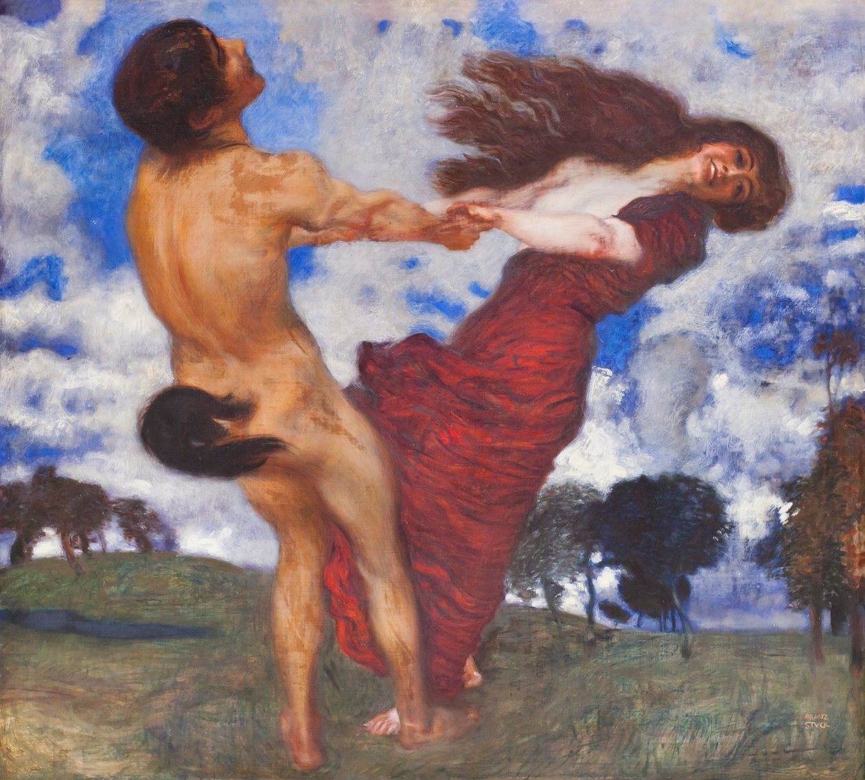 Ring-en-Ring-of-Roses av Franz von Stuck