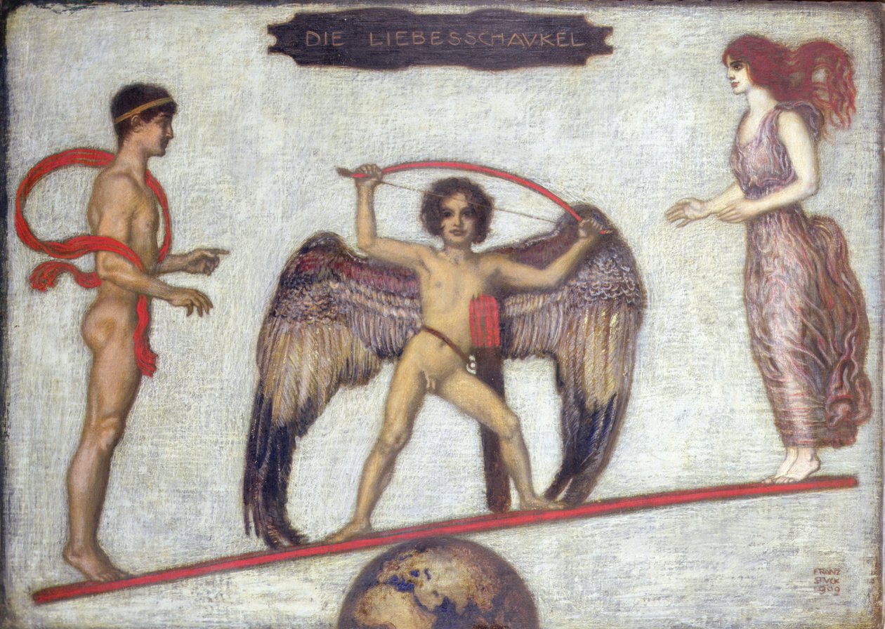 Kärleksgungan av Franz von Stuck