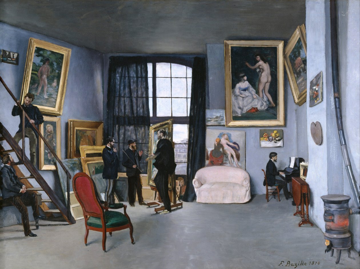 Bazilles Studio av Jean Frederic Bazille
