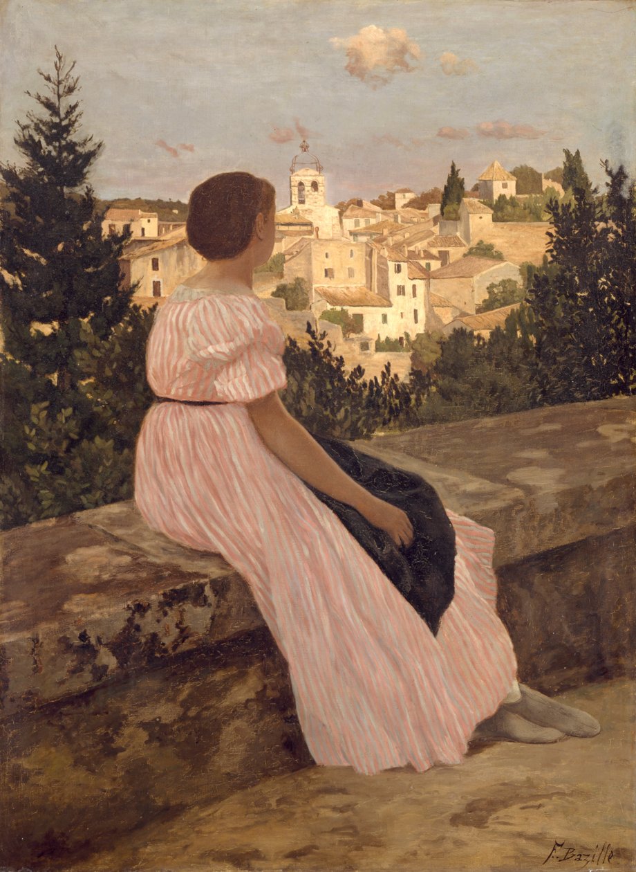 La Robe Rose av Frédéric Bazille