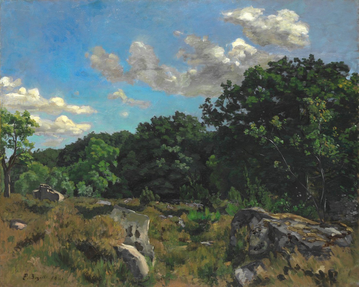 Landskap i Chailly, 1865. av Frédéric Bazille