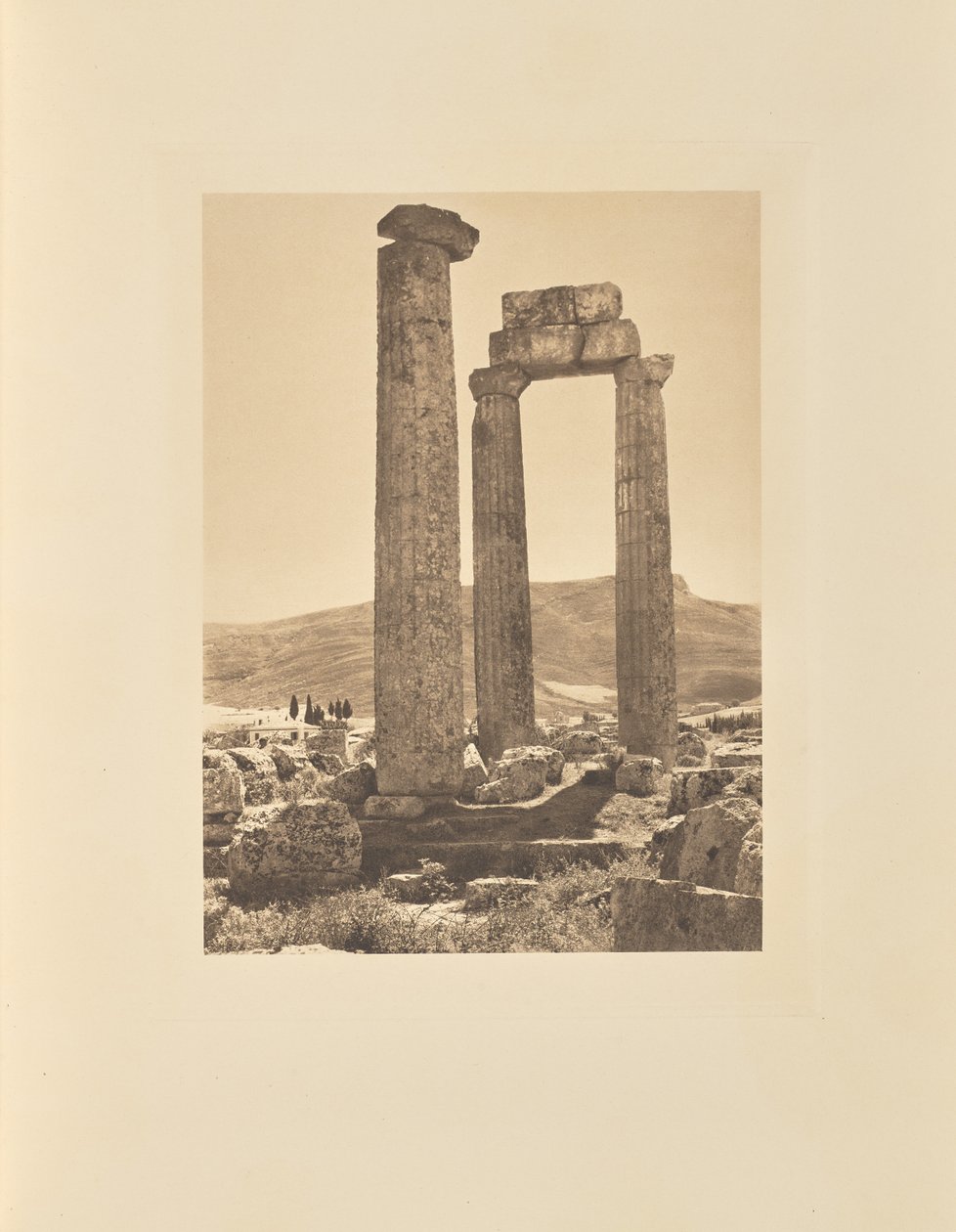 Zeustemplet i Nemea av Frédéric Boissonnas