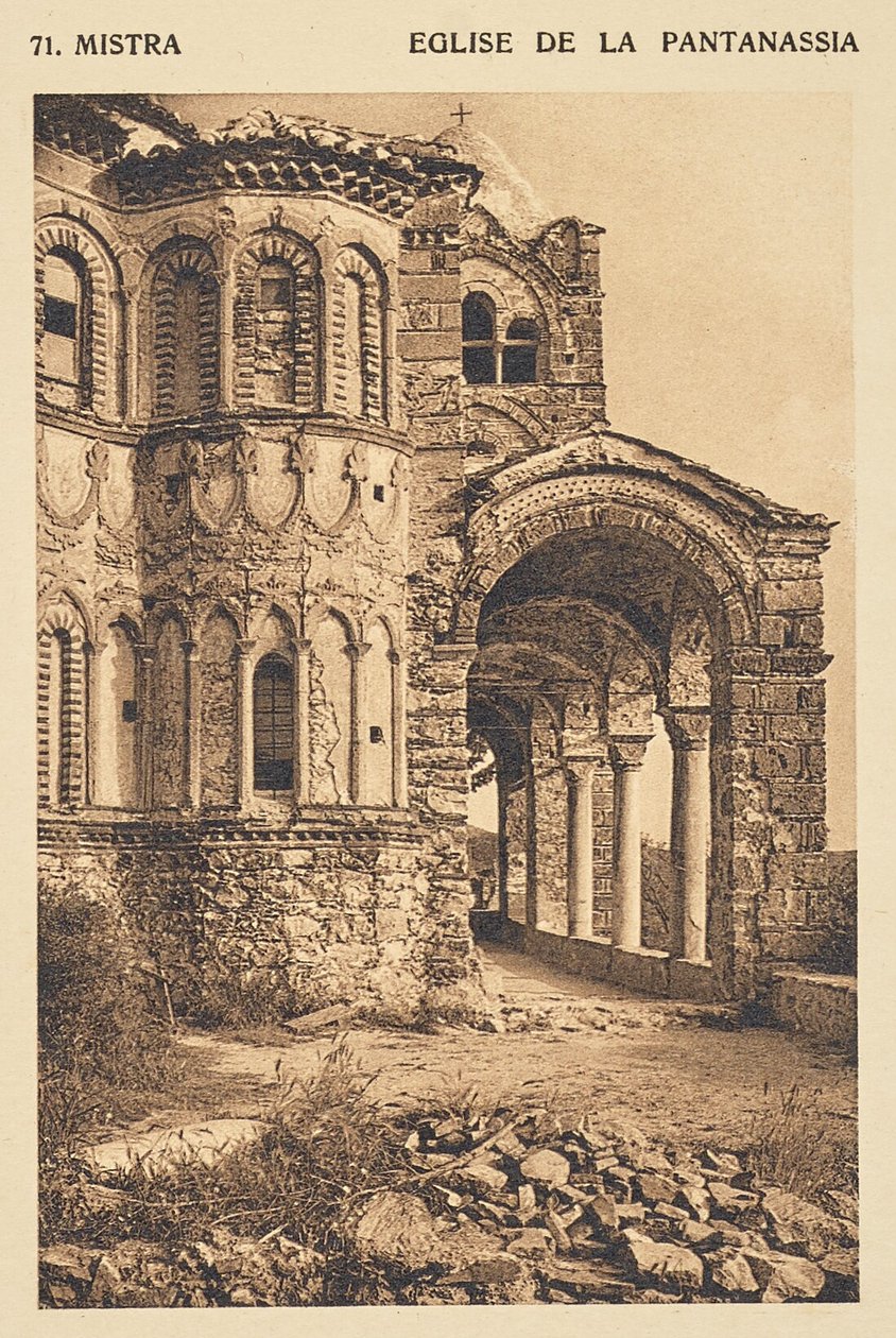 Mistra. Kyrkan i Pantanassia av Frédéric Boissonnas