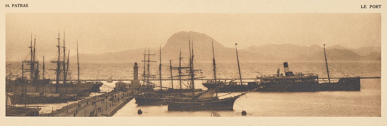 Patras. Hamnen av Frédéric Boissonnas