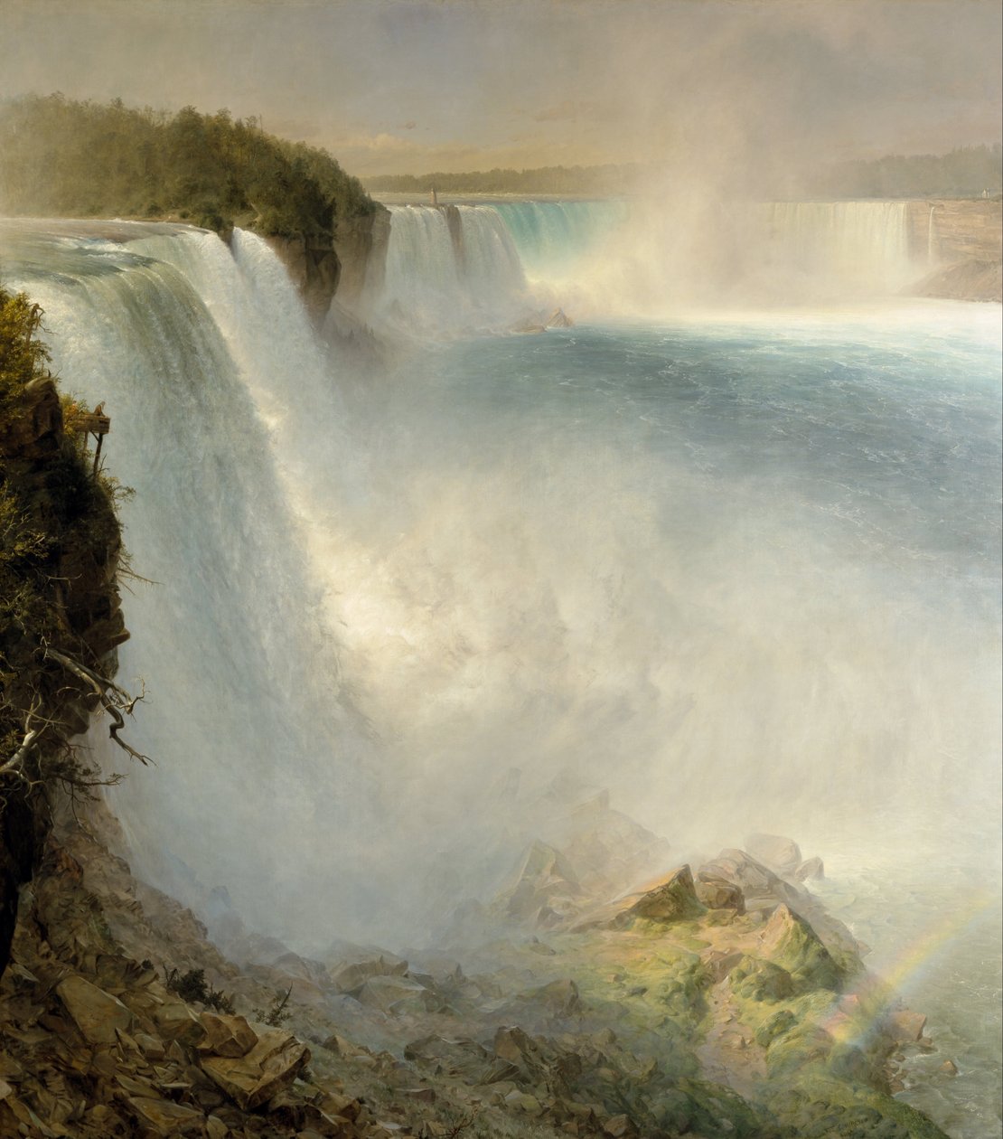 Niagara Falls, från American Side av Frederic Edwin Church