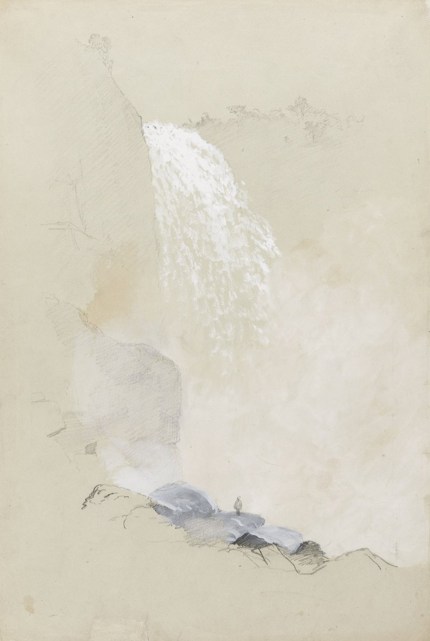 Studie av Tequendama Falls nära Bogotá, Colombia av Frederic Edwin Church