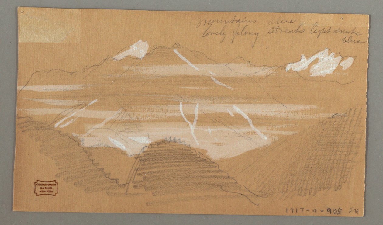 Två hus, rock av Frederic Edwin Church