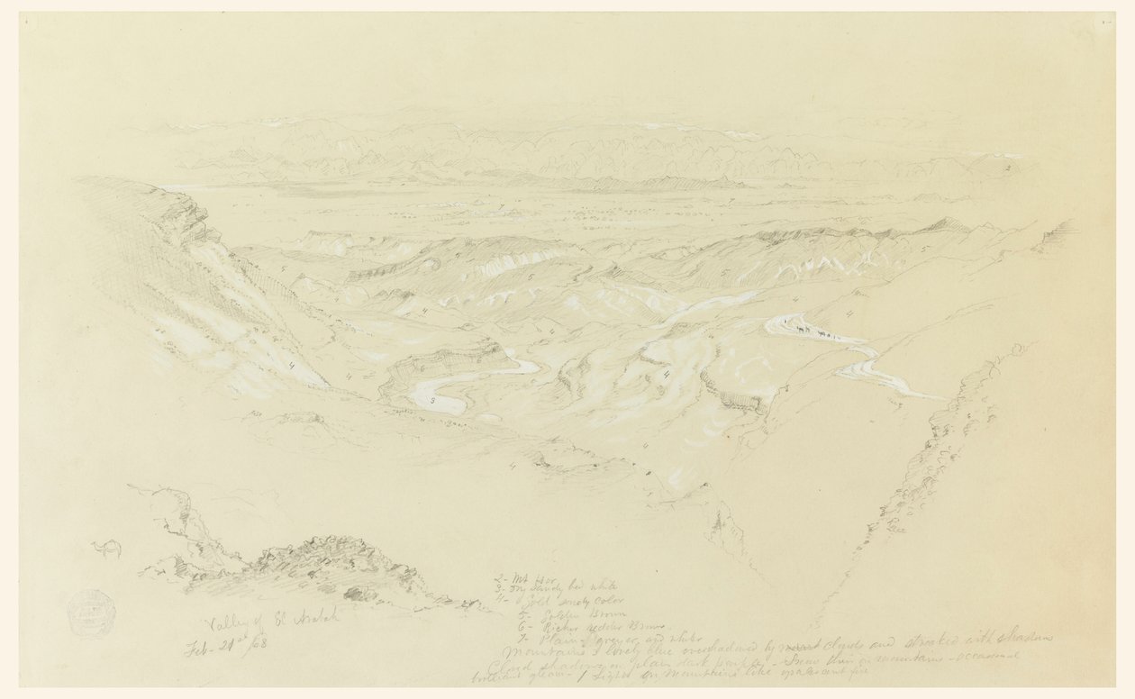 Valley of El Arabah av Frederic Edwin Church