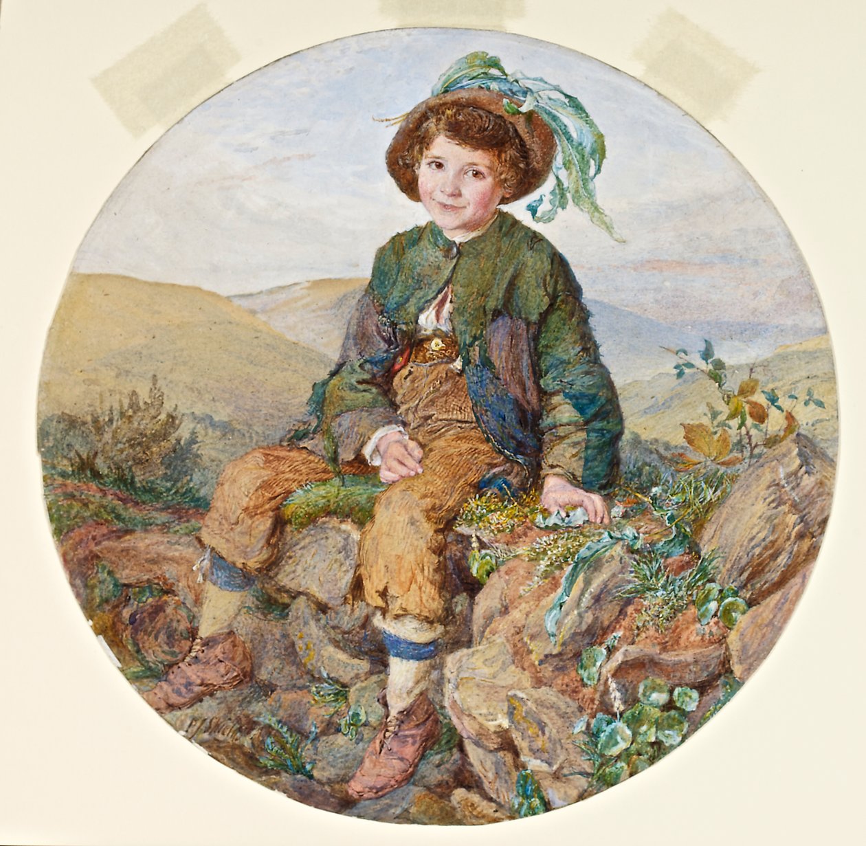 En kavaljer, ca 1860 (wc och gouache på kartong) av Frederic James Shields