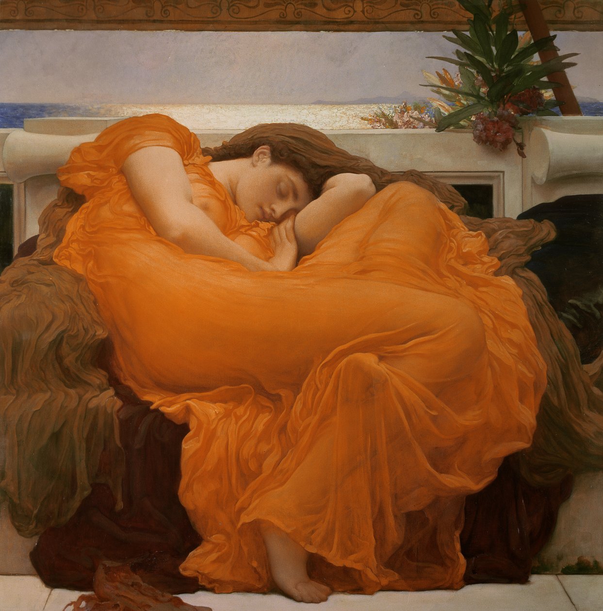 Flammande juni, c.1895 av Frederic Leighton
