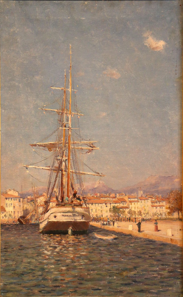 Hamnen i Toulon av Frederic Montenard