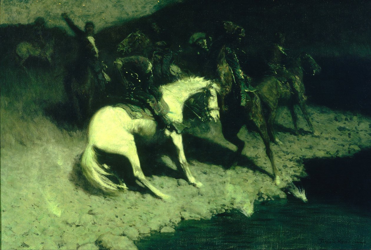 Eldat på av Frederic Remington