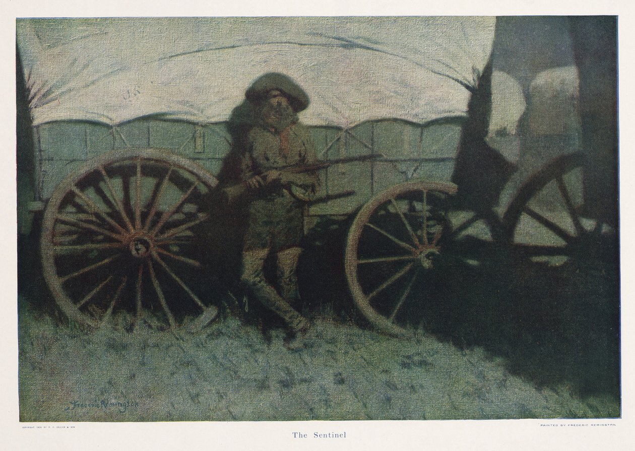 The Sentinel, pub. 1909 av Frederic Remington