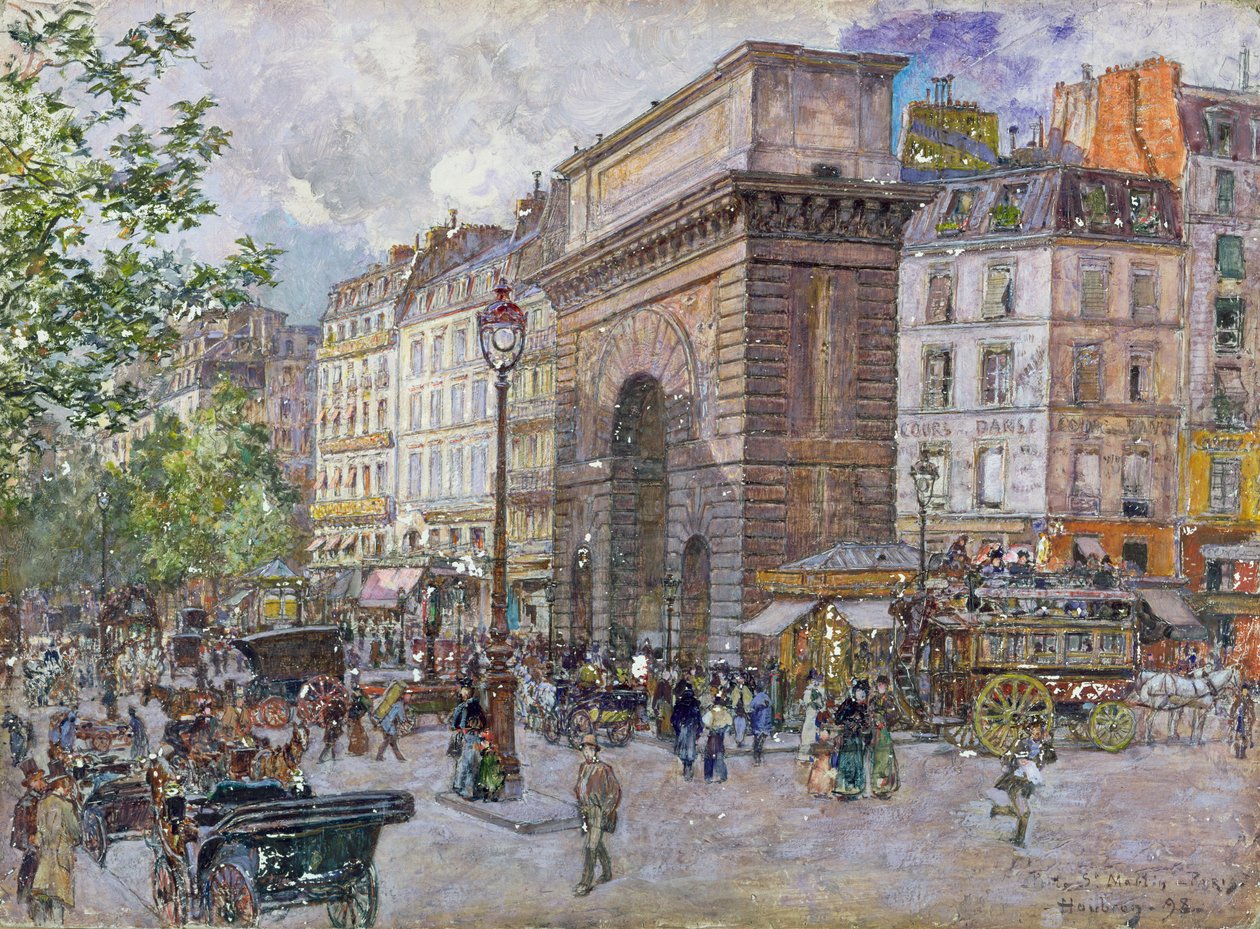 Porte Saint-Martin, 1898 av Frederic Anatole Houbron