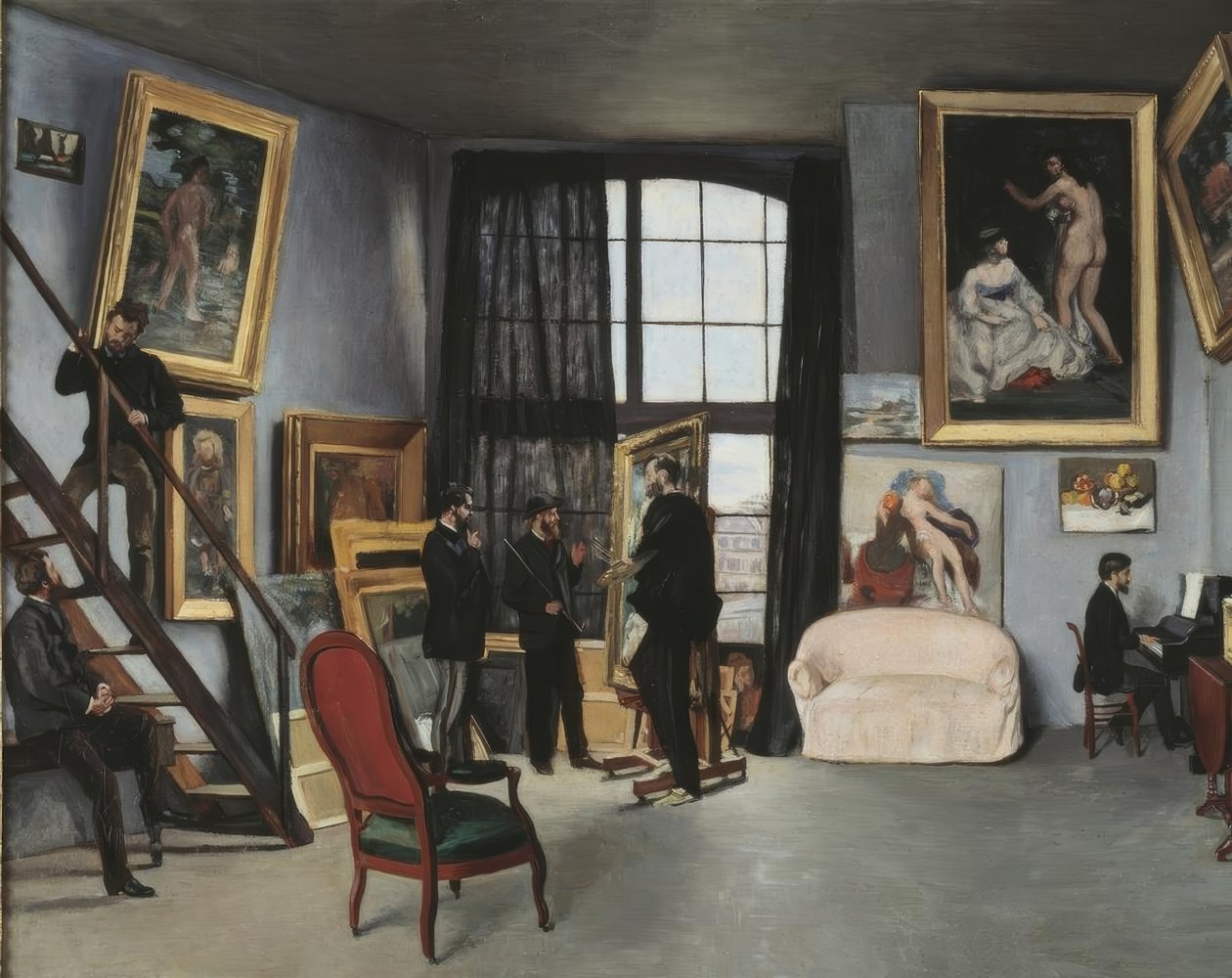 Bazille-verkstaden av Jean Frederic Bazille