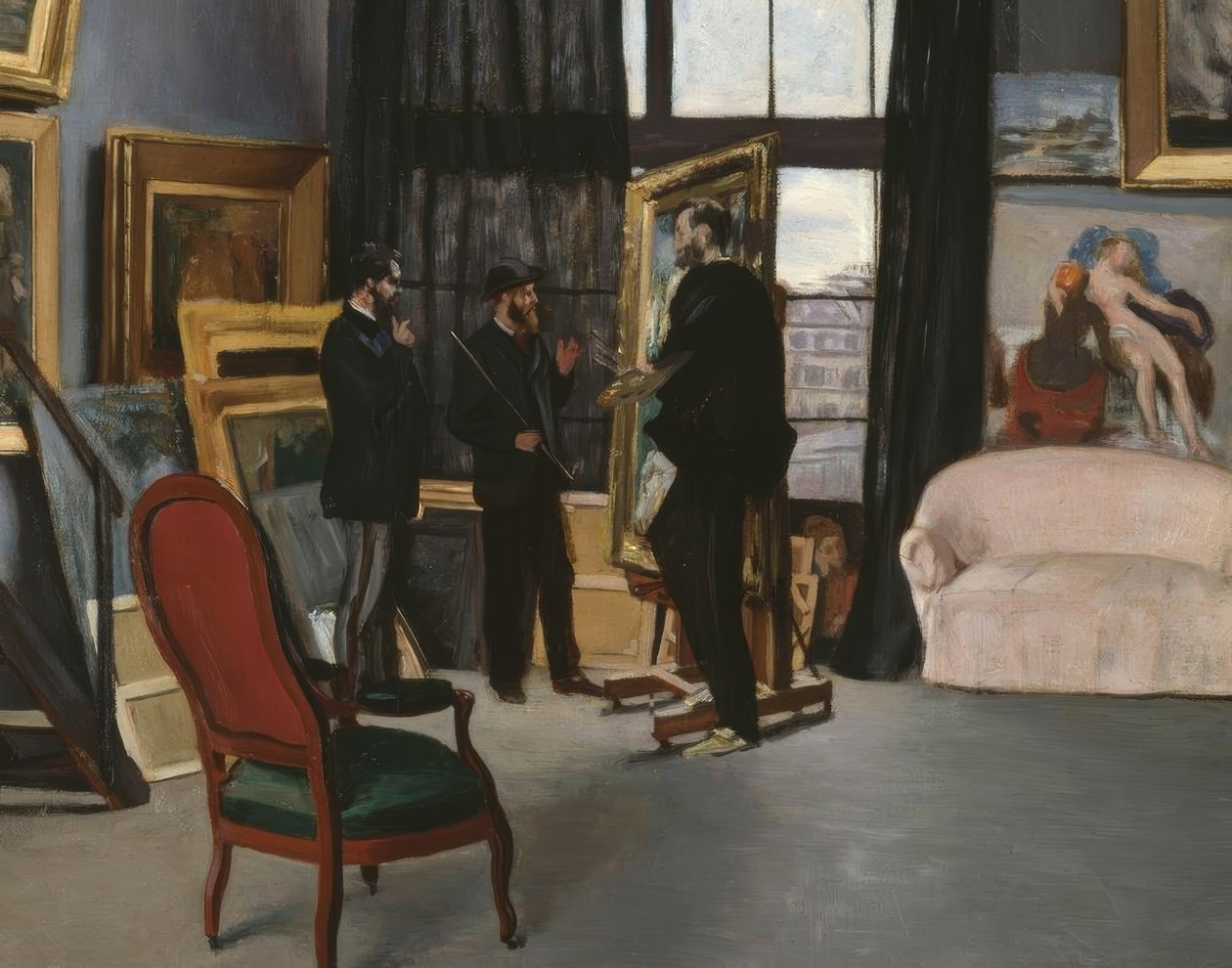 Bazille-verkstaden av Jean Frederic Bazille