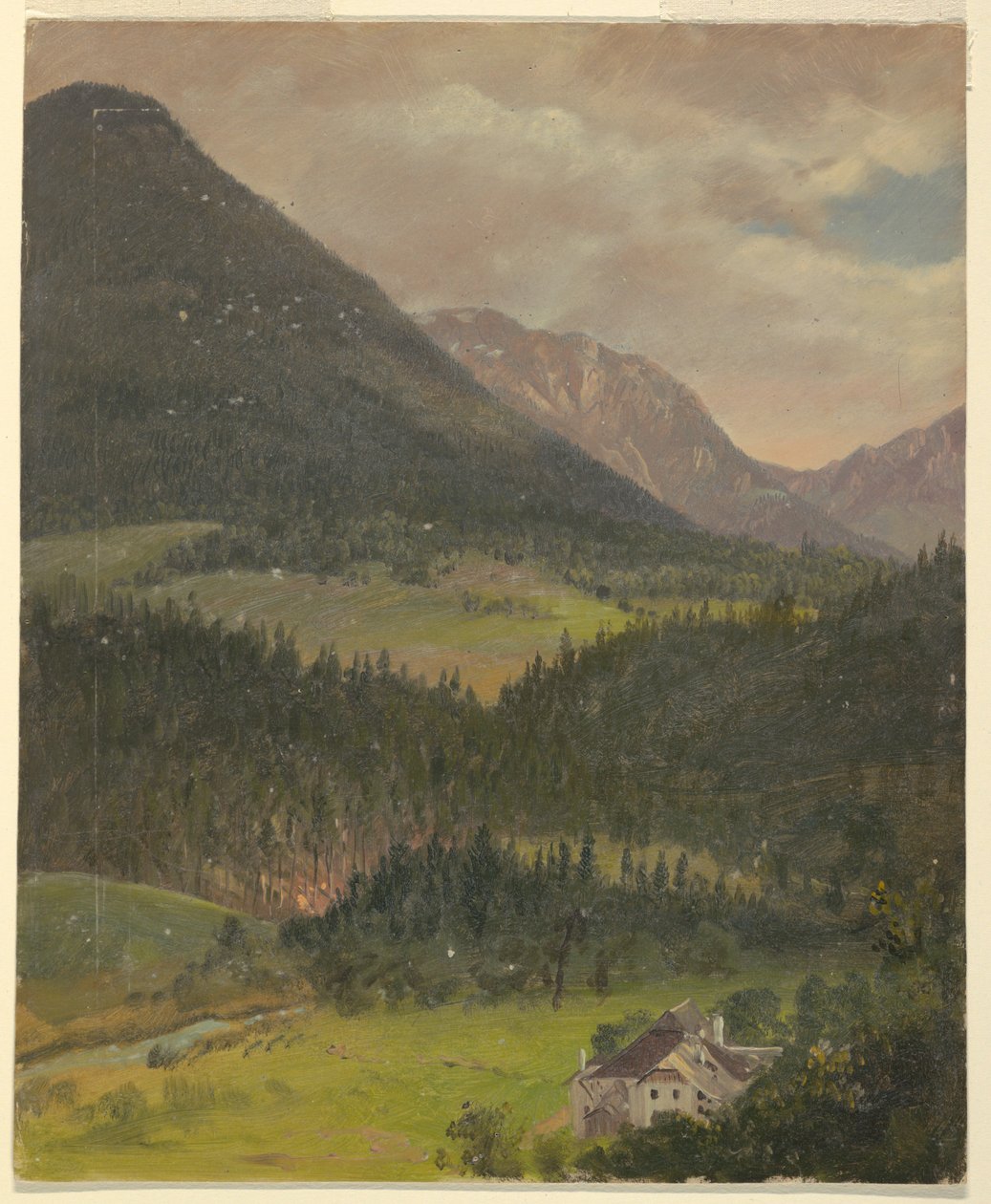 Bayerska alperna landskap av Frederic Edwin Church