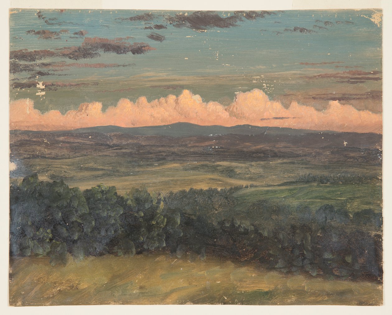 Catskills från Hudson, New York av Frederic Edwin Church