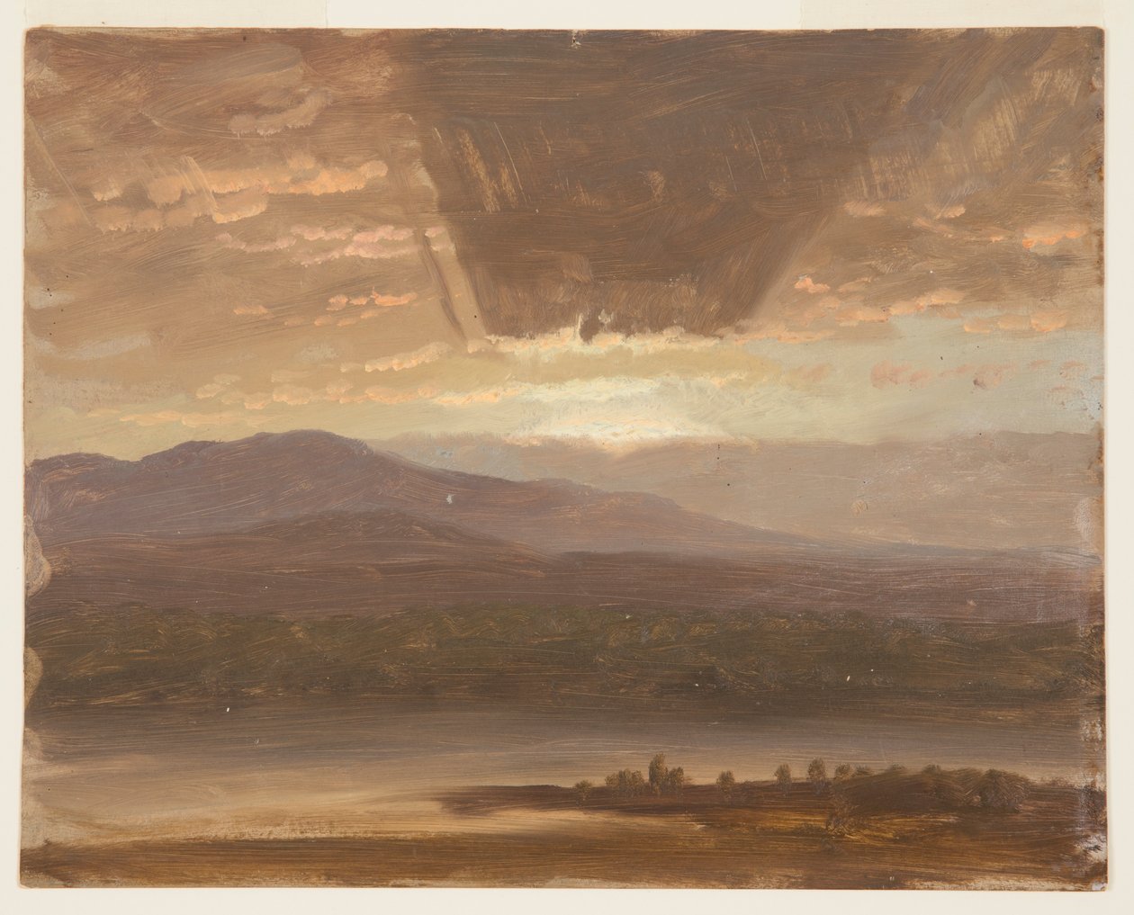 Catskills från Hudson, New York av Frederic Edwin Church