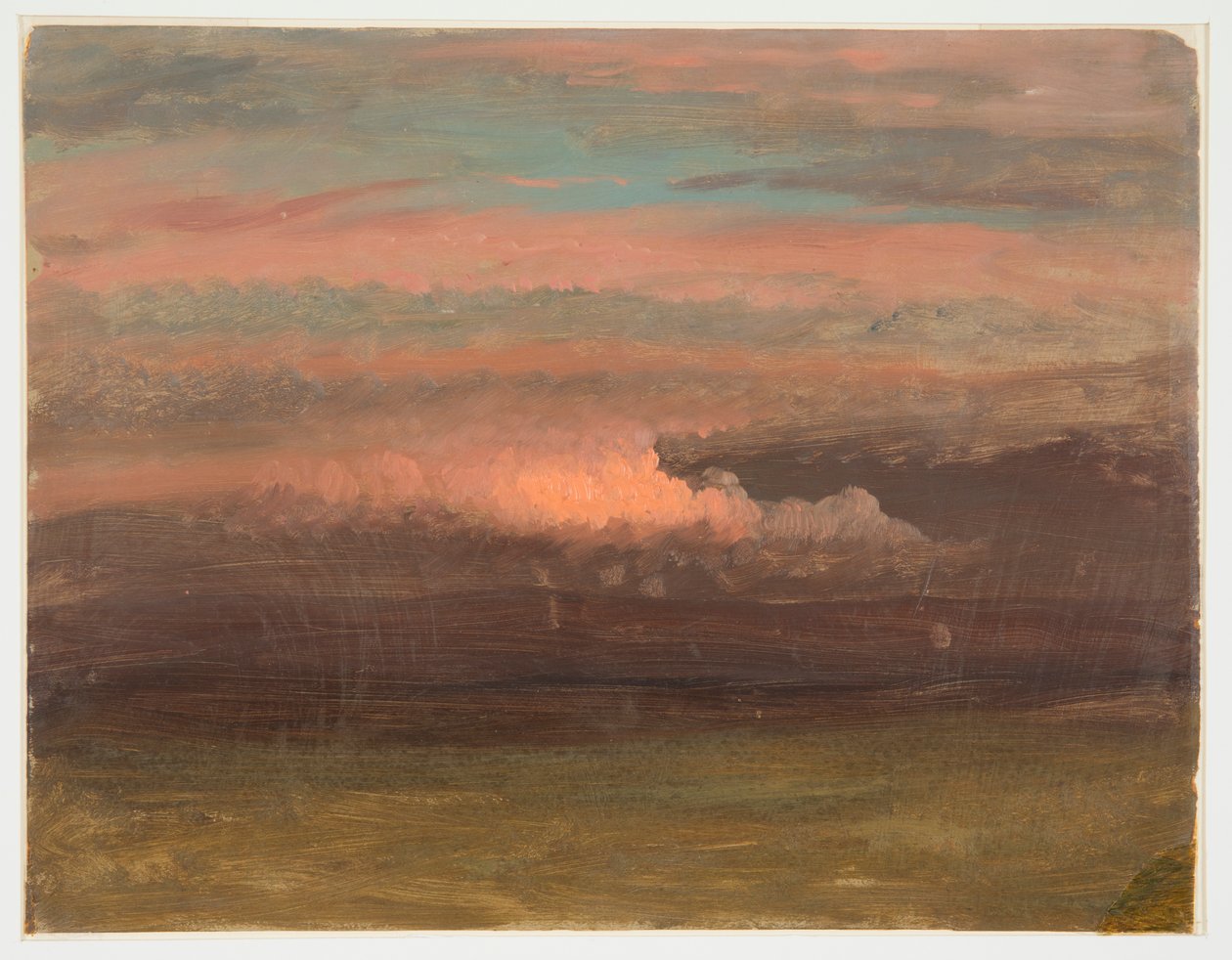 Molnstudie vid solnedgången av Frederic Edwin Church