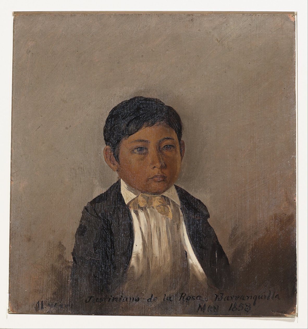Colombia, Barranquilla, porträtt av pojke av Frederic Edwin Church