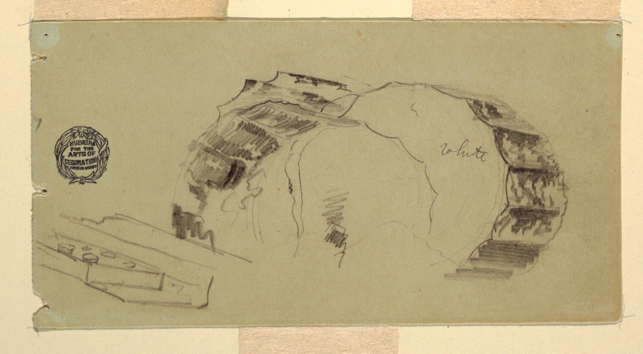 Kolumn- och Entablaturfragment, Aten av Frederic Edwin Church