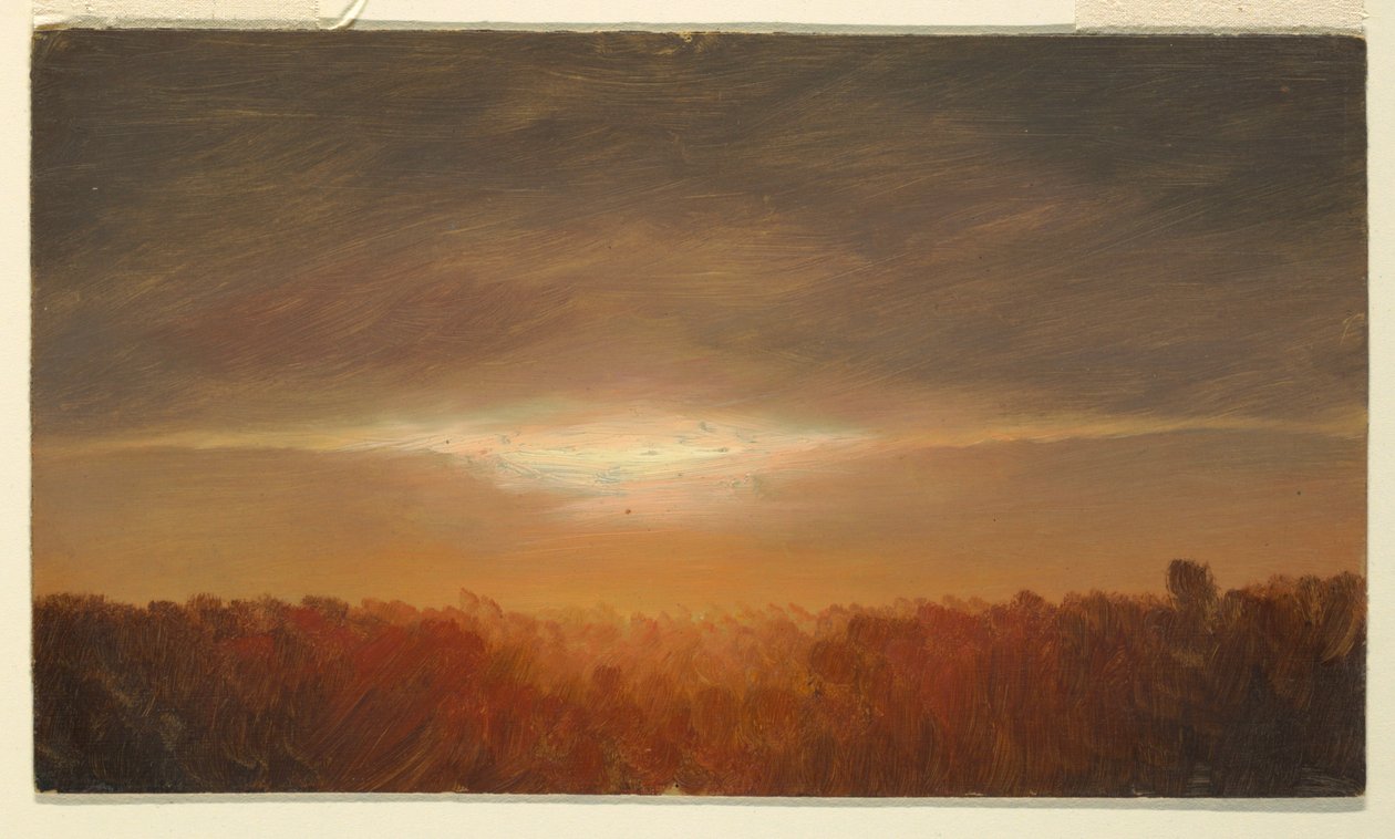 Teckning, Molnstudier, 1865 av Frederic Edwin Church