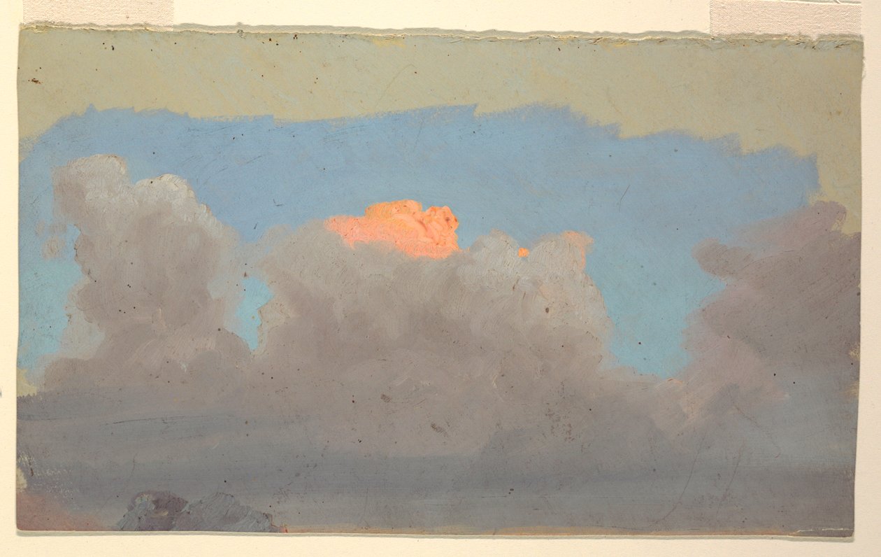 Teckning, Molnstudie, 1860-70 av Frederic Edwin Church