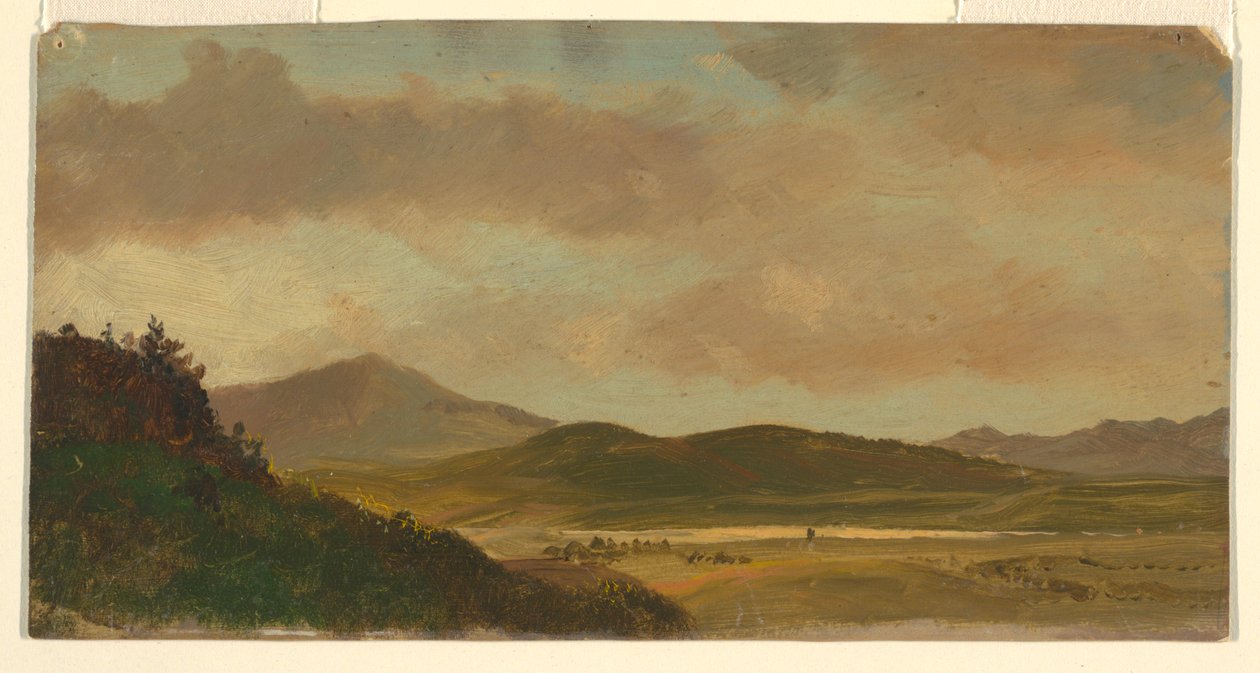 Teckning, Landskap, 1865 av Frederic Edwin Church