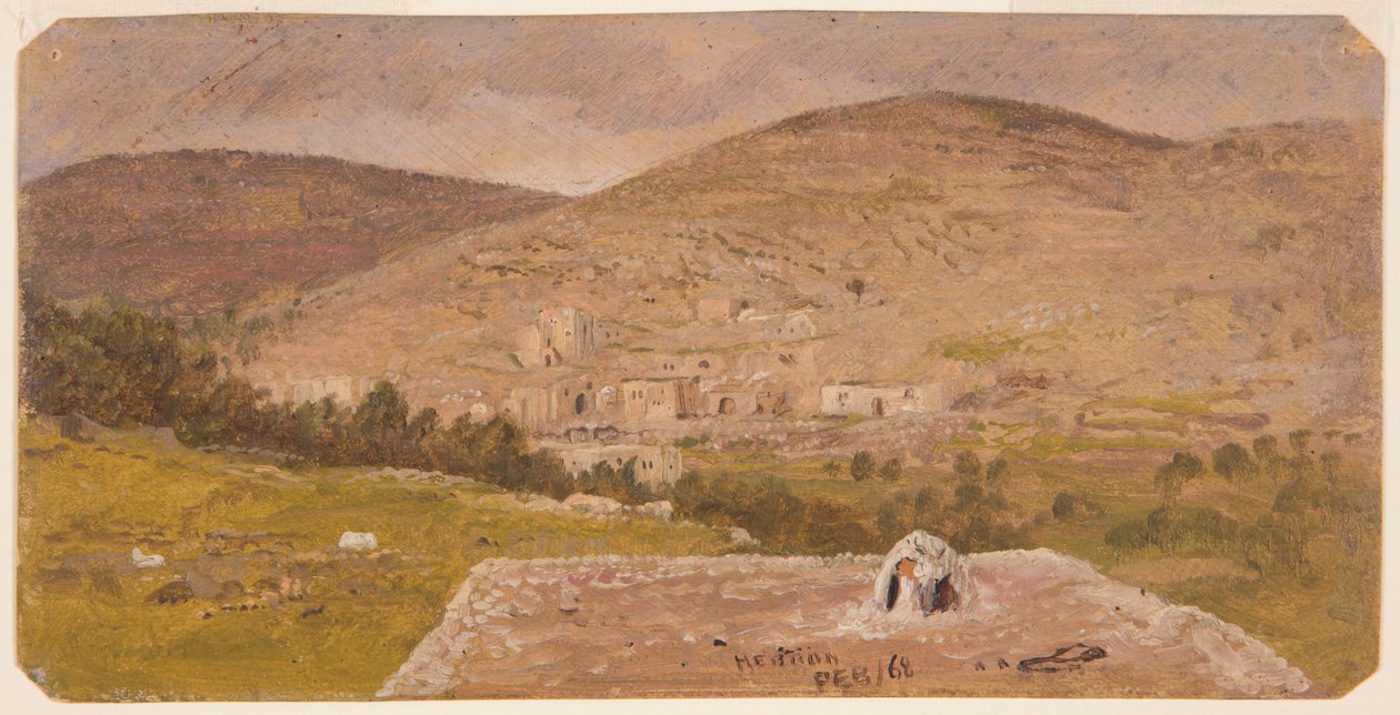 Teckning, Landskap, 1865 av Frederic Edwin Church