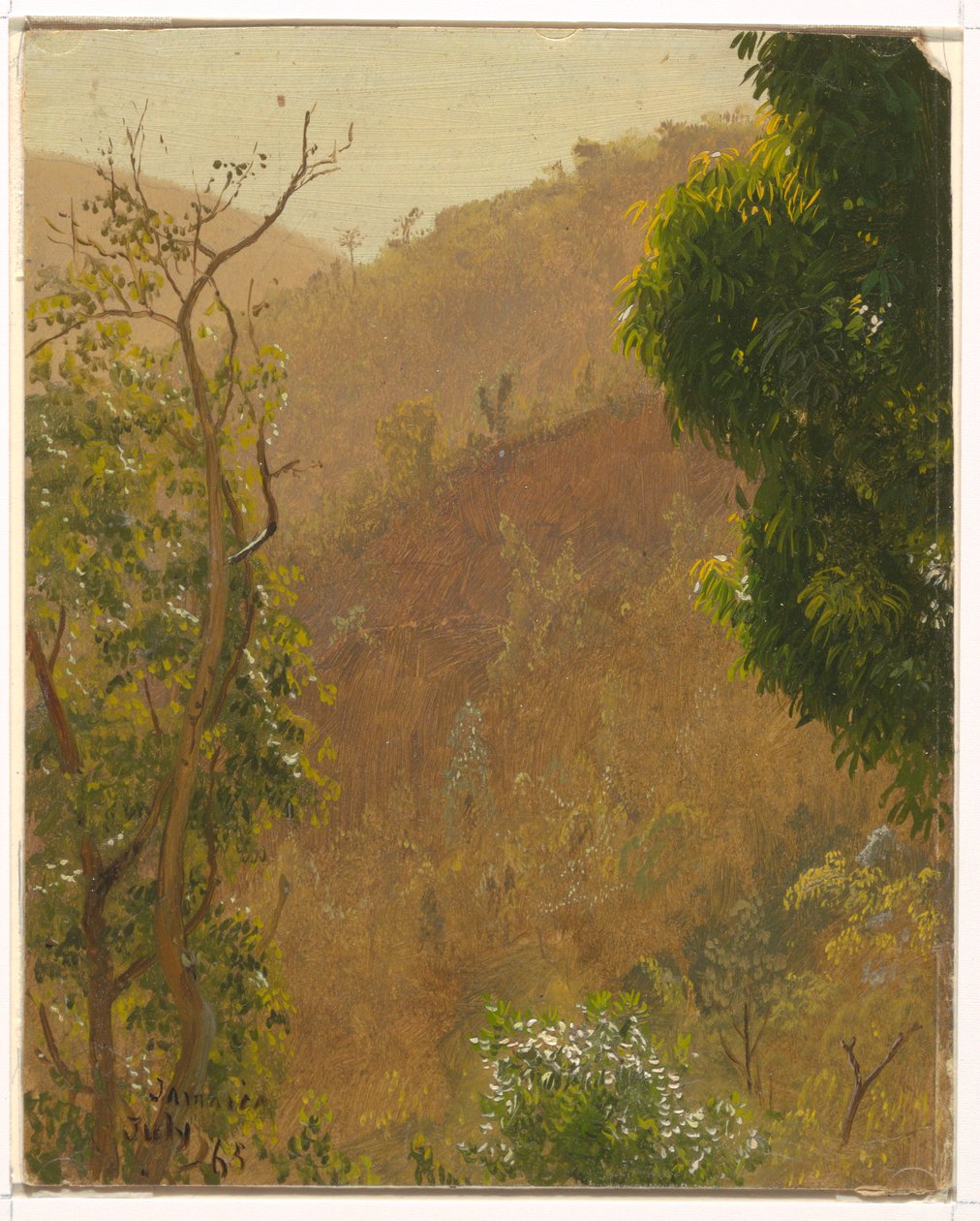 Teckning, Landskap, juli 1865 av Frederic Edwin Church