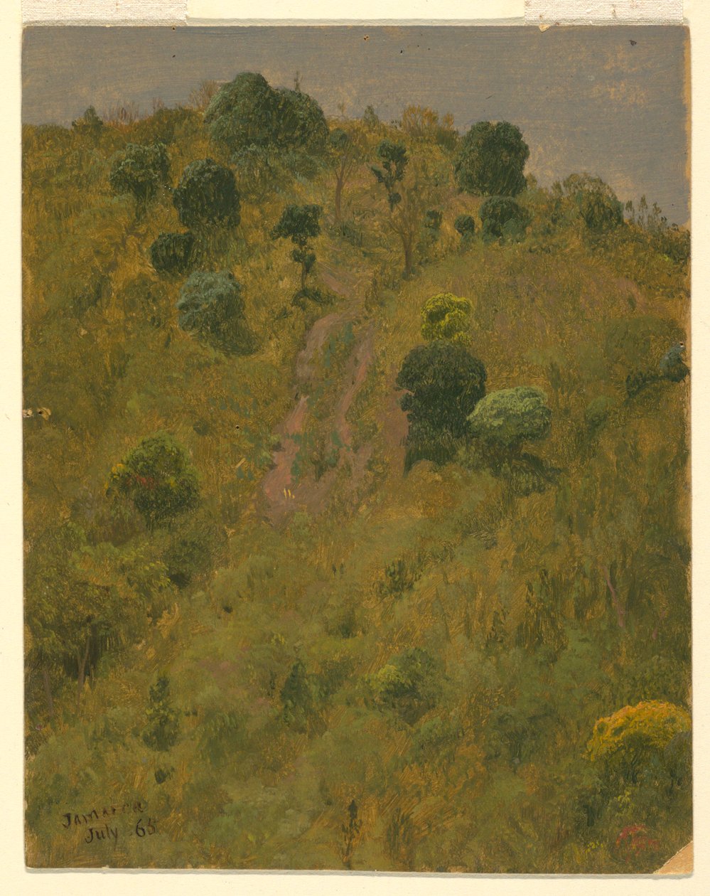 Teckning, Landskap, juli 1865 av Frederic Edwin Church