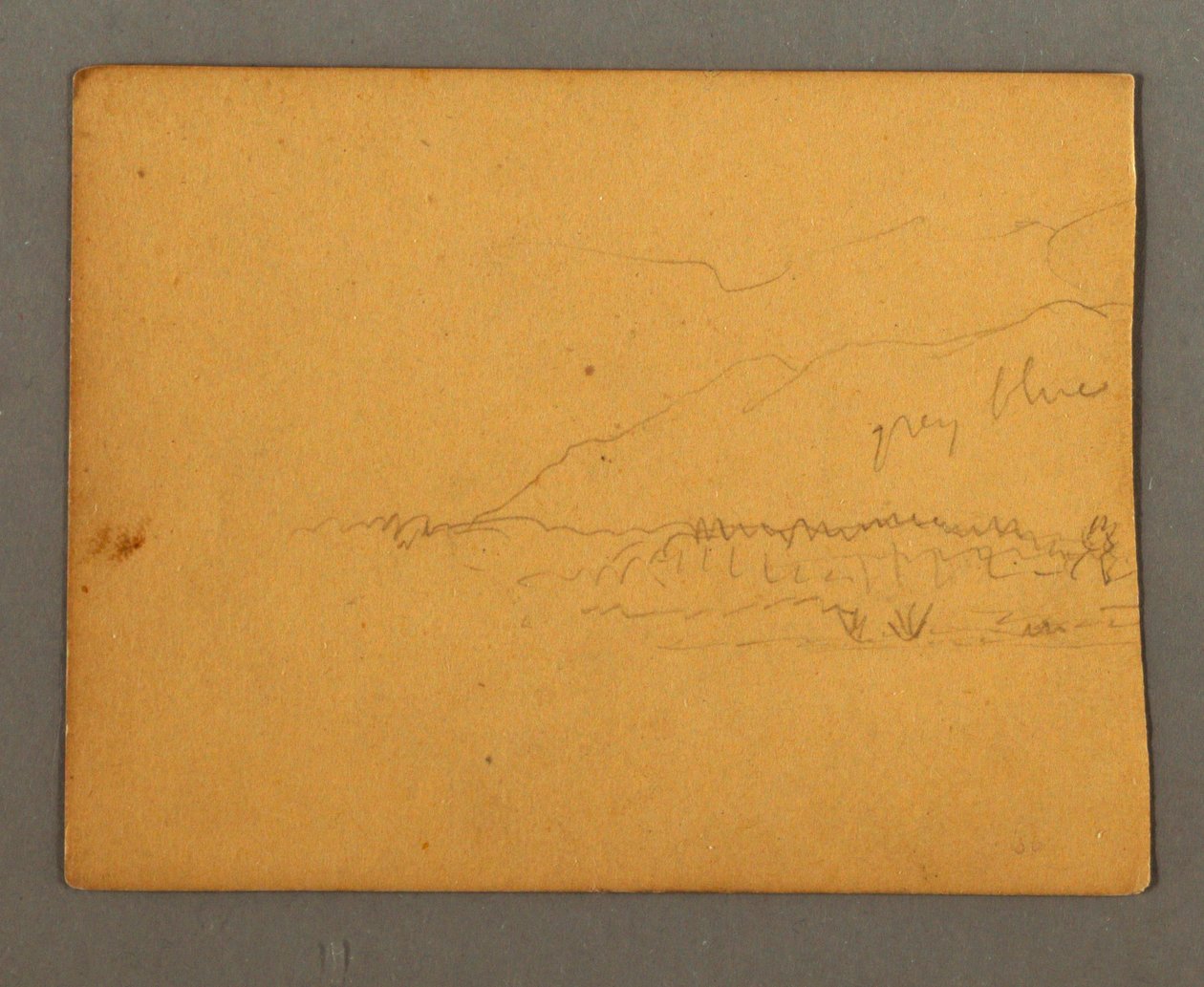 Teckning, Berg, möjligen 1856 av Frederic Edwin Church