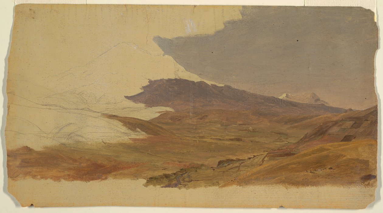Ecuador, berg (möjligen Chimborazo) av Frederic Edwin Church