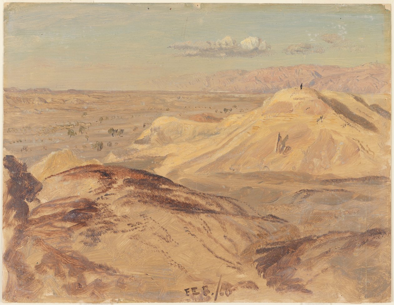 Landskap nära Petra av Frederic Edwin Church