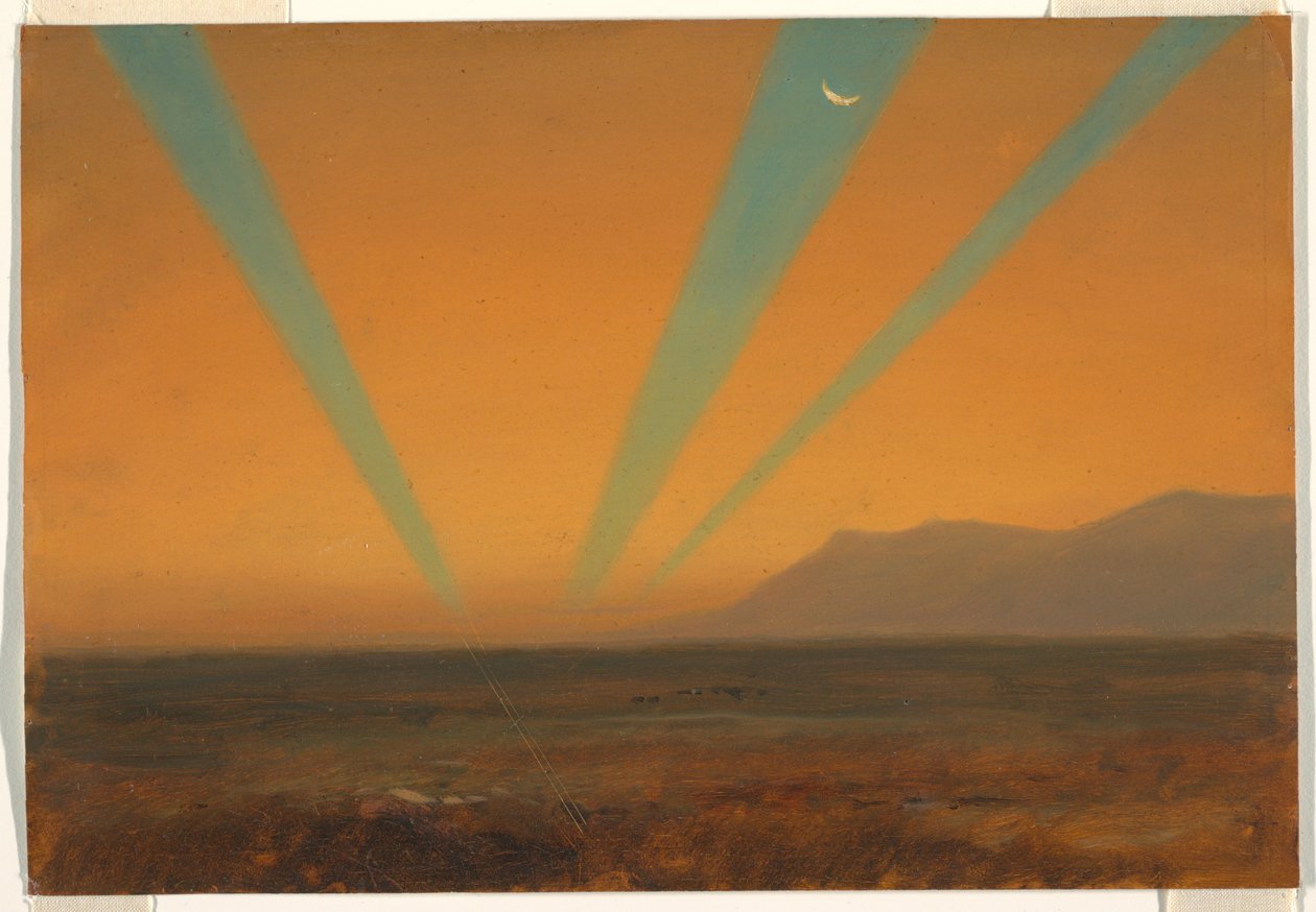 Landskap med solnedgång av Frederic Edwin Church